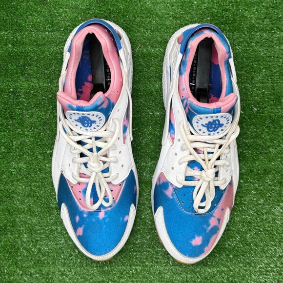 Nike Air Huarache Run Print White Blue Nebula Women's Size 11.5 AQ0051-100 - Picture 8 of 8